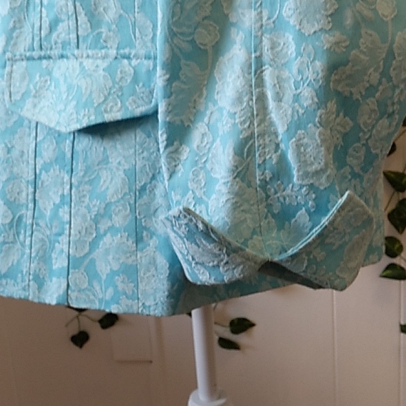 DIALOUGE BLUE SZ 1X WAIST SUIT COAT - Picture 4 of 11